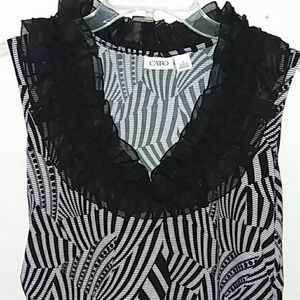 Black and White dressy top